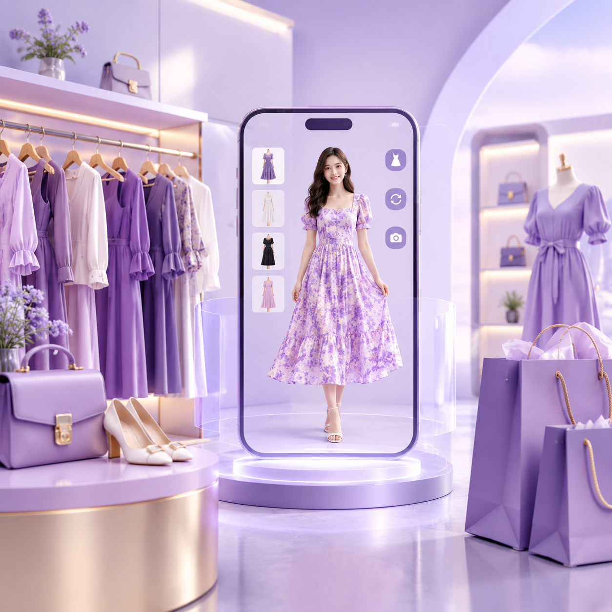 3D服装虚拟试穿场景图